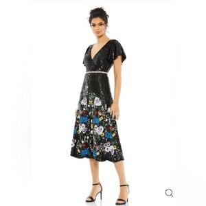 Mac Duggal 93594 - Floral Sequin A-Line Cocktail Dress size 10 NEW $698